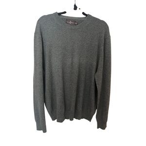 Men’s grey crewneck cashmere sweater sz XL